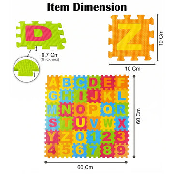 Colorful EVA Foam Number Puzzle Mat for Kids