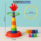 2 in 1 Stacking Ring Toss Game Toy