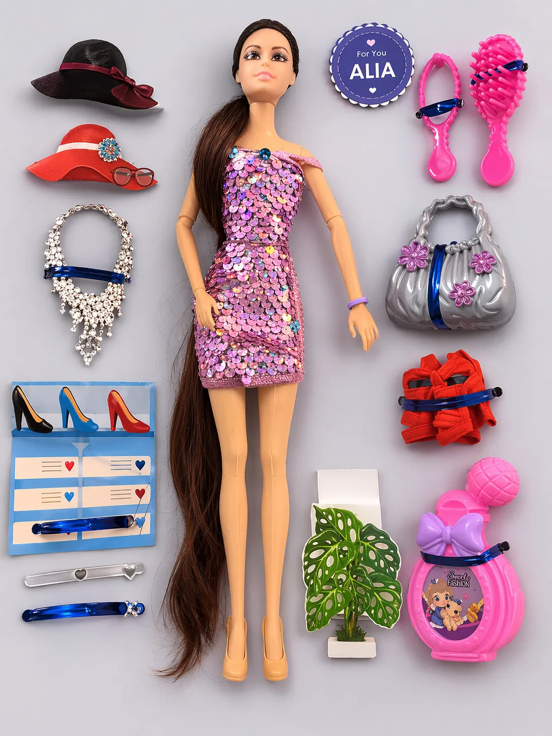 Alia Fashion Doll Set with Accessories for Girls