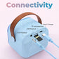 Portable Bluetooth Karaoke Speaker with Wireless Microphone & RGB Lights