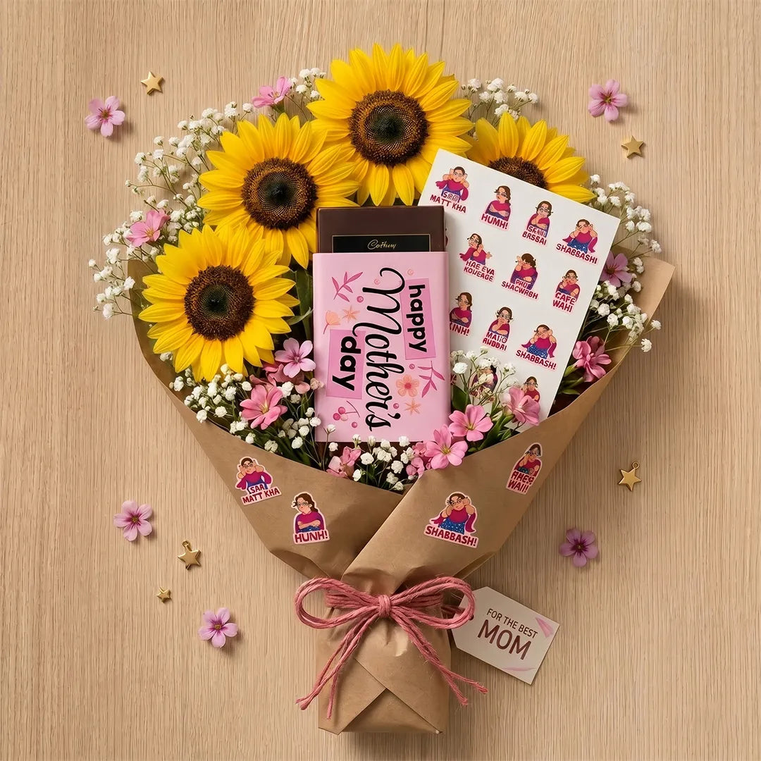 Pink-Chocolate-Bouquet-with_flower