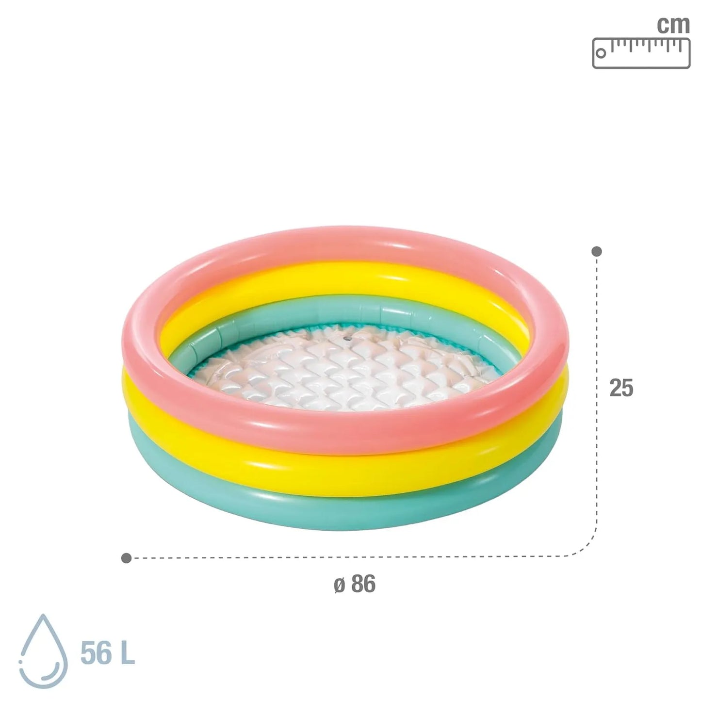 Rainbow Inflatable Kids Swimming Pool