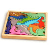 Wooden Dinosaur Puzzle Board for Kids