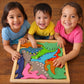 Wooden Dinosaur Puzzle Board for Kids