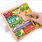 Wooden Vehicle Puzzle Board for Kids