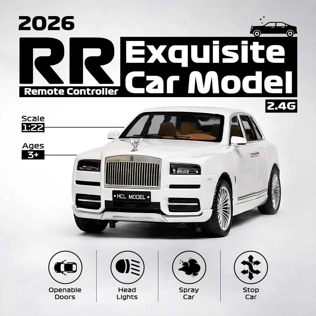 Premium RC Cullinan Toy SUV in White Color