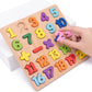 Wooden Number Puzzle Board for Kids