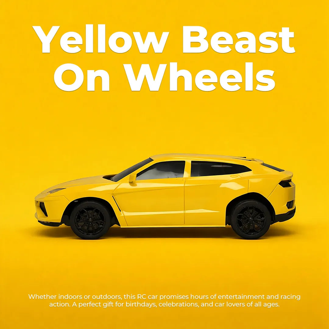 Yellow Lamborghini Remote Control Car