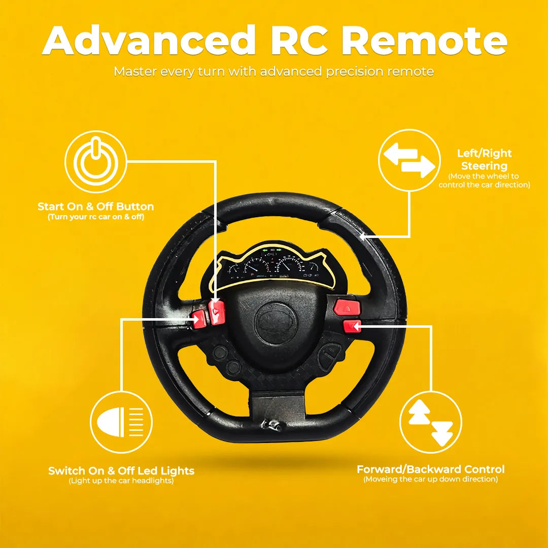 Yellow Lamborghini Remote Control Car